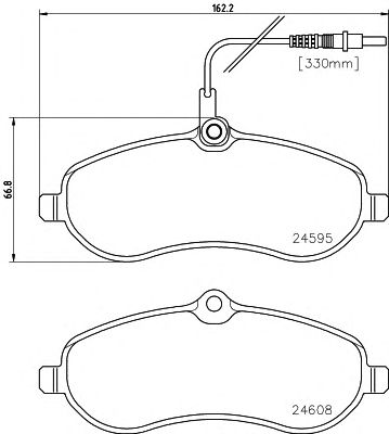 HELLA PAGID 8db355013411 -  Комплект тормозных колодок, дисковый тормоз